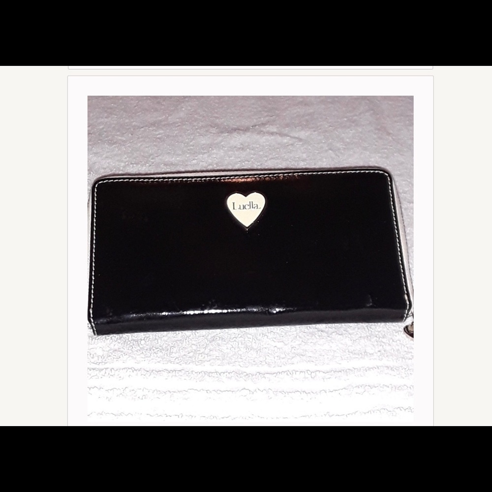*Luella Black Leather Wallet